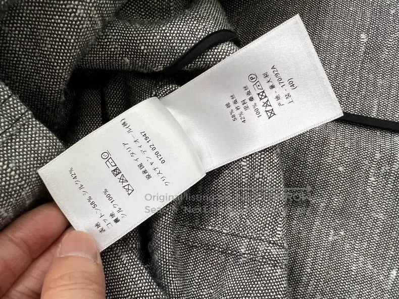 Dior Dior Gray double-breasted gun collared suit jacket Size S / US 4 / IT 40 - 7 Thumbnail