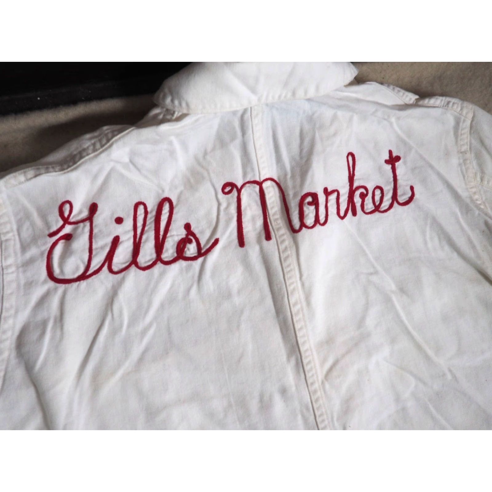 Vintage VTG Standard Seattle White Canvas Chore Coat L Mens Seminar Snaps Chainstitch Jacket Size US L / EU 52-54 / 3 - 3 Thumbnail