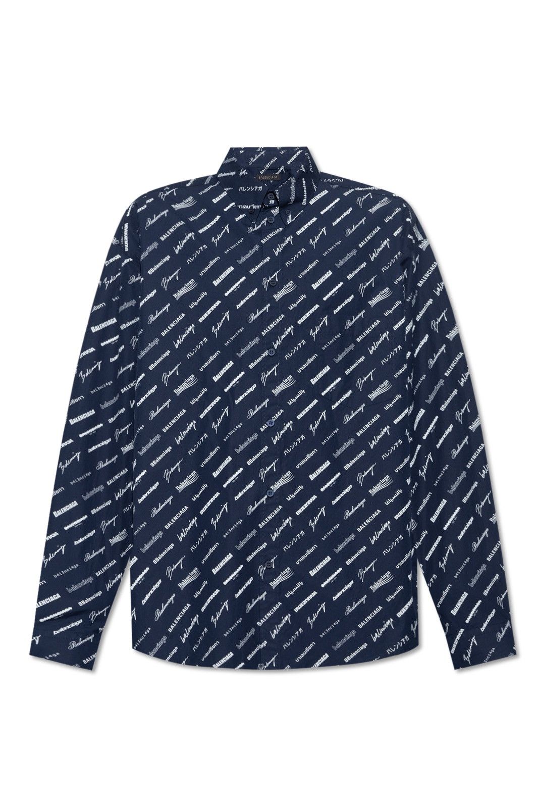 image of Balenciaga Oversize Shirt in Blue, Men's (Size 2XL)