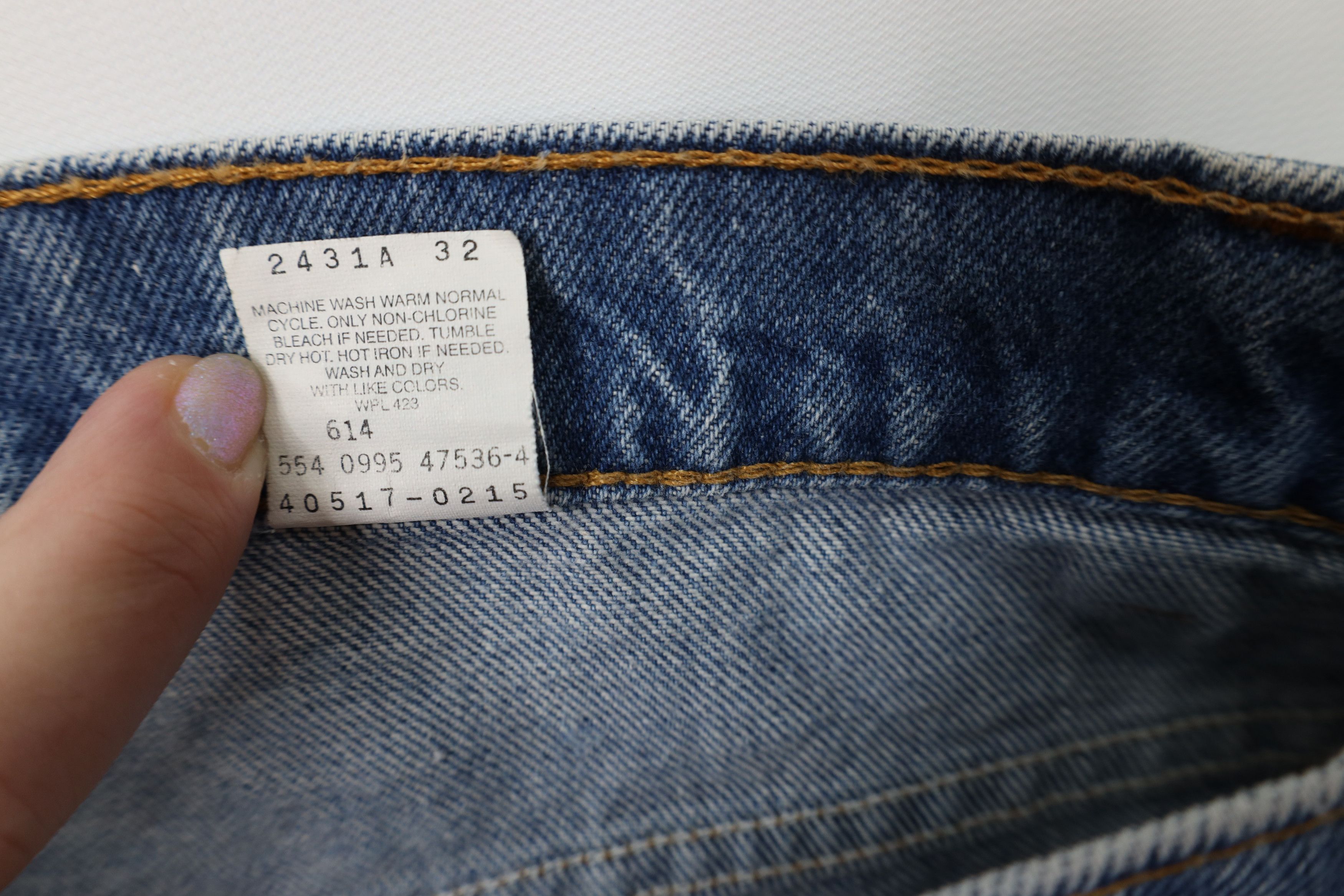 Levi's Vintage 90s Levis 517 Orange Tab Wide Leg Denim Jeans USA Size US 38 / EU 54 - 10 Thumbnail
