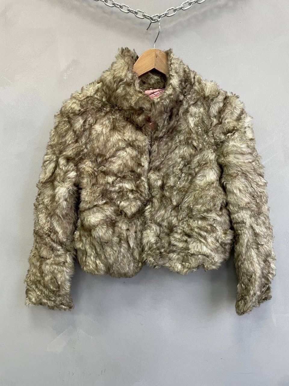 Japanese Brand RARE vintage faux fur BARBIE CROPPED coat jacket Y2K Size M / US 6-8 / IT 42-44 - 1 Thumbnail