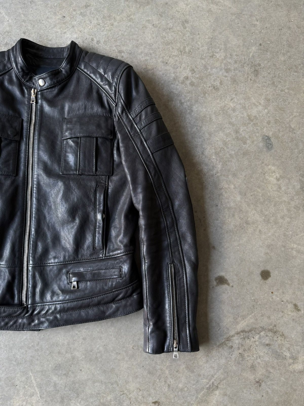 Balmain Balmain FW12 Leather Moto Jacket Size US M / EU 48-50 / 2 - 3 Thumbnail