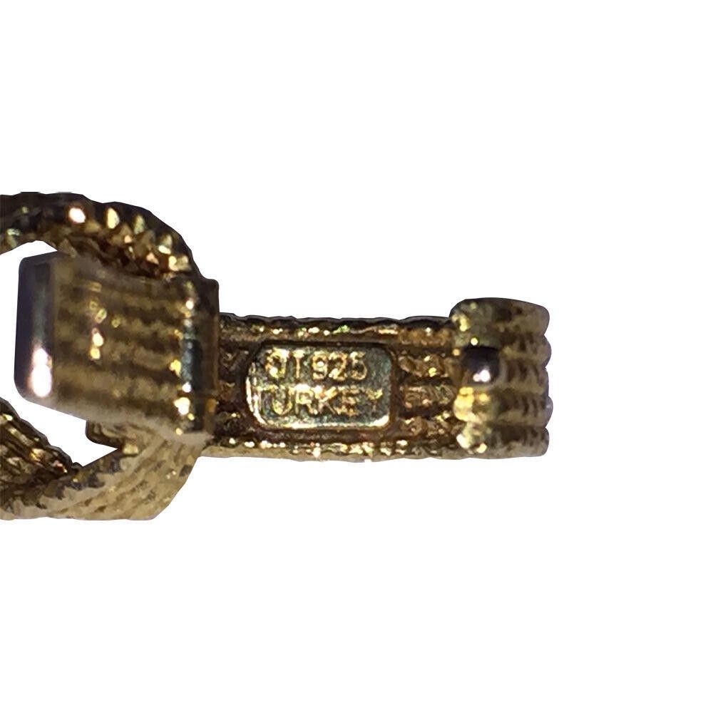 Designer 18 kt Gold Vermeil Sterling Diamond Cut Chain Link Necklace Size ONE SIZE - 6 Thumbnail