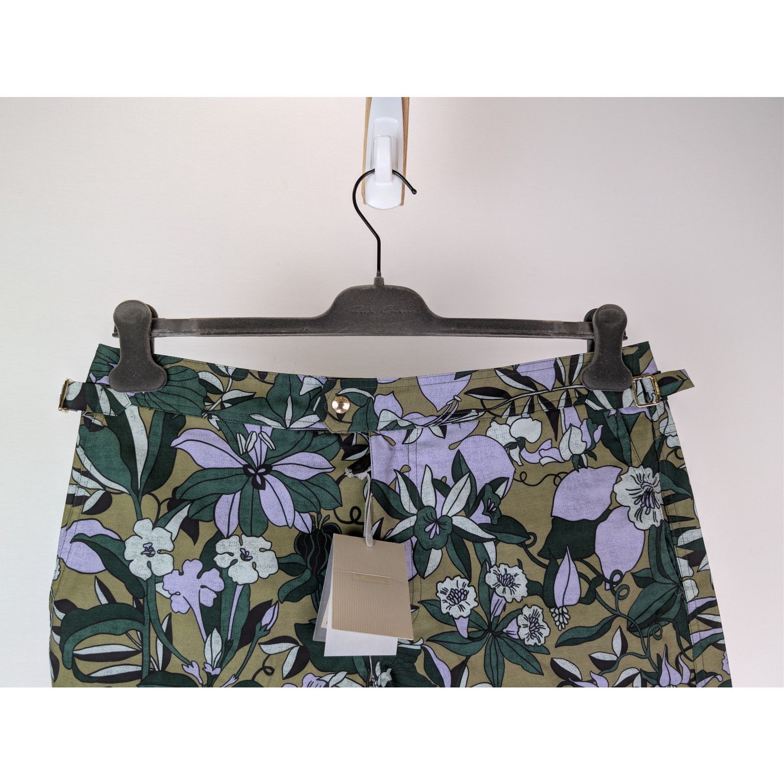 Tom Ford o1rshd1 Jungle Floral Swim Shorts in green Size US 34 / EU 50 - 2 Thumbnail