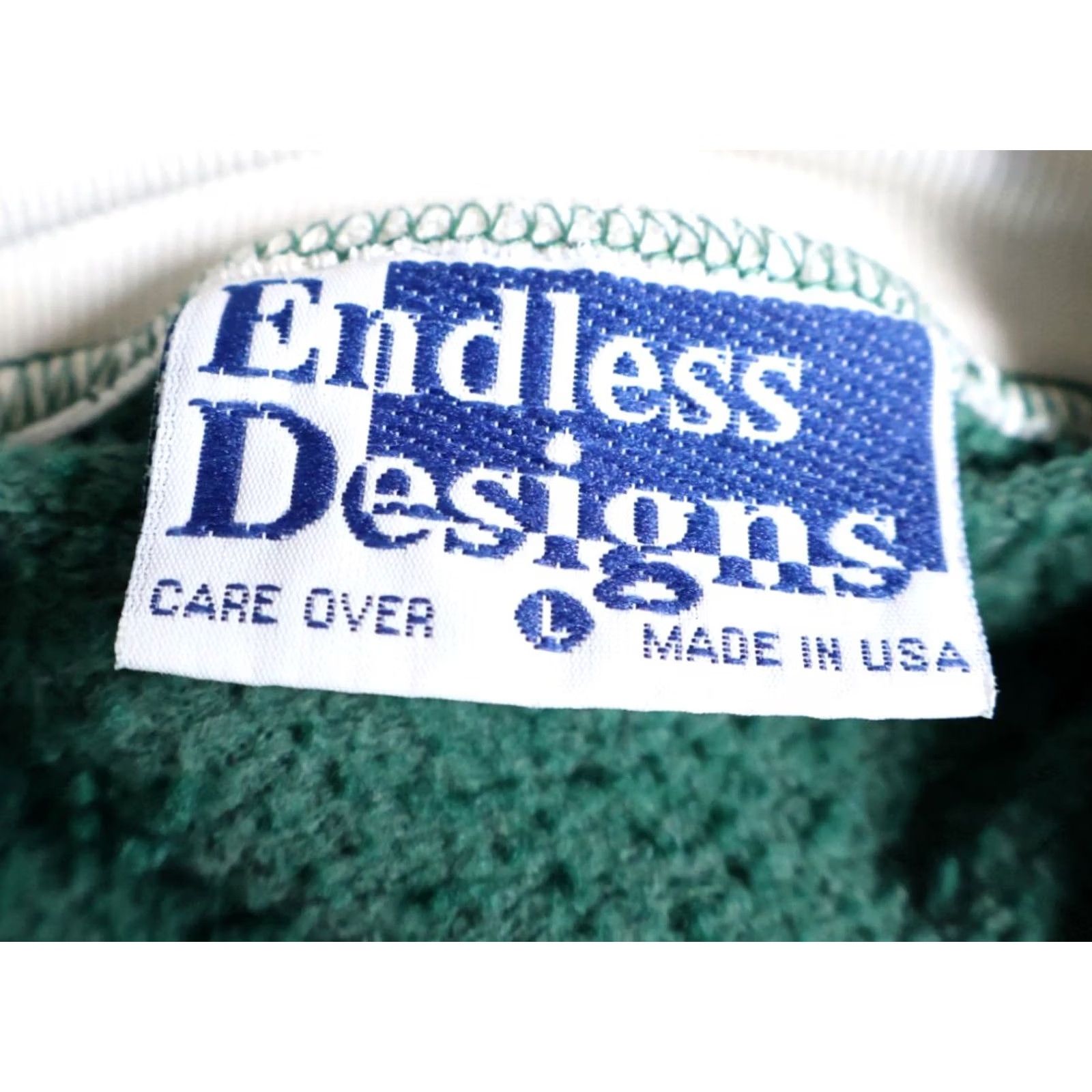 Vintage VINTAGE 90s Flower Cat Sweatshirt Women Large Green Embroidered Mock Neck VTG Grandma Size L / US 10 / IT 46 - 3 Thumbnail