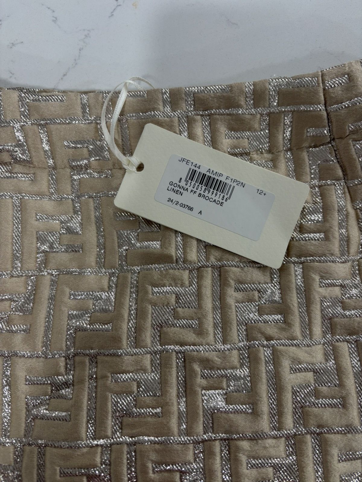 Fendi Fendi Kids Logo Brocade Pocket Detailed Skirt Size 24" / US 00 / IT 34 - 3 Thumbnail