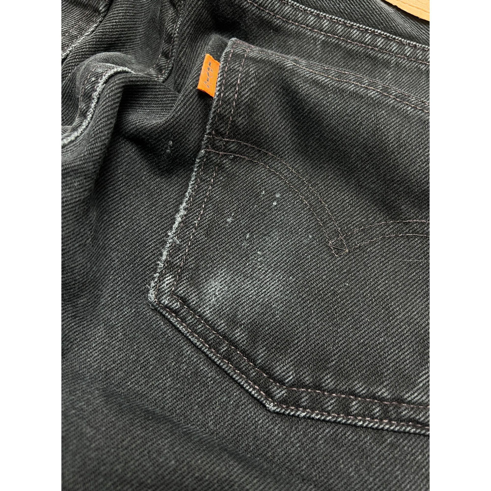 Levi's Levi’s 615 Orange Tab Black Denim Jeans Pants (Y1063) Size US 32 / EU 48 - 10 Thumbnail