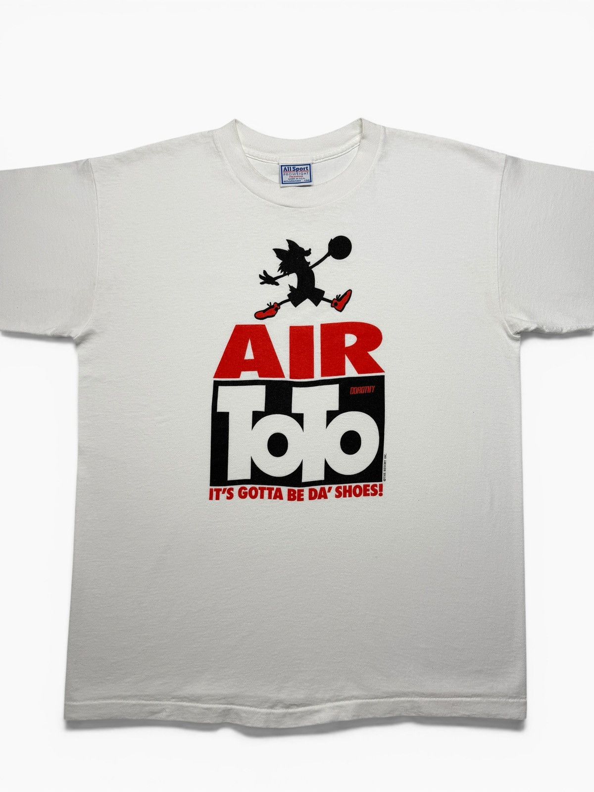 Vintage Vintage 90’s Air ToTo Jordan Parody Tee Shirt Size US L / EU 52-54 / 3 - 3 Thumbnail