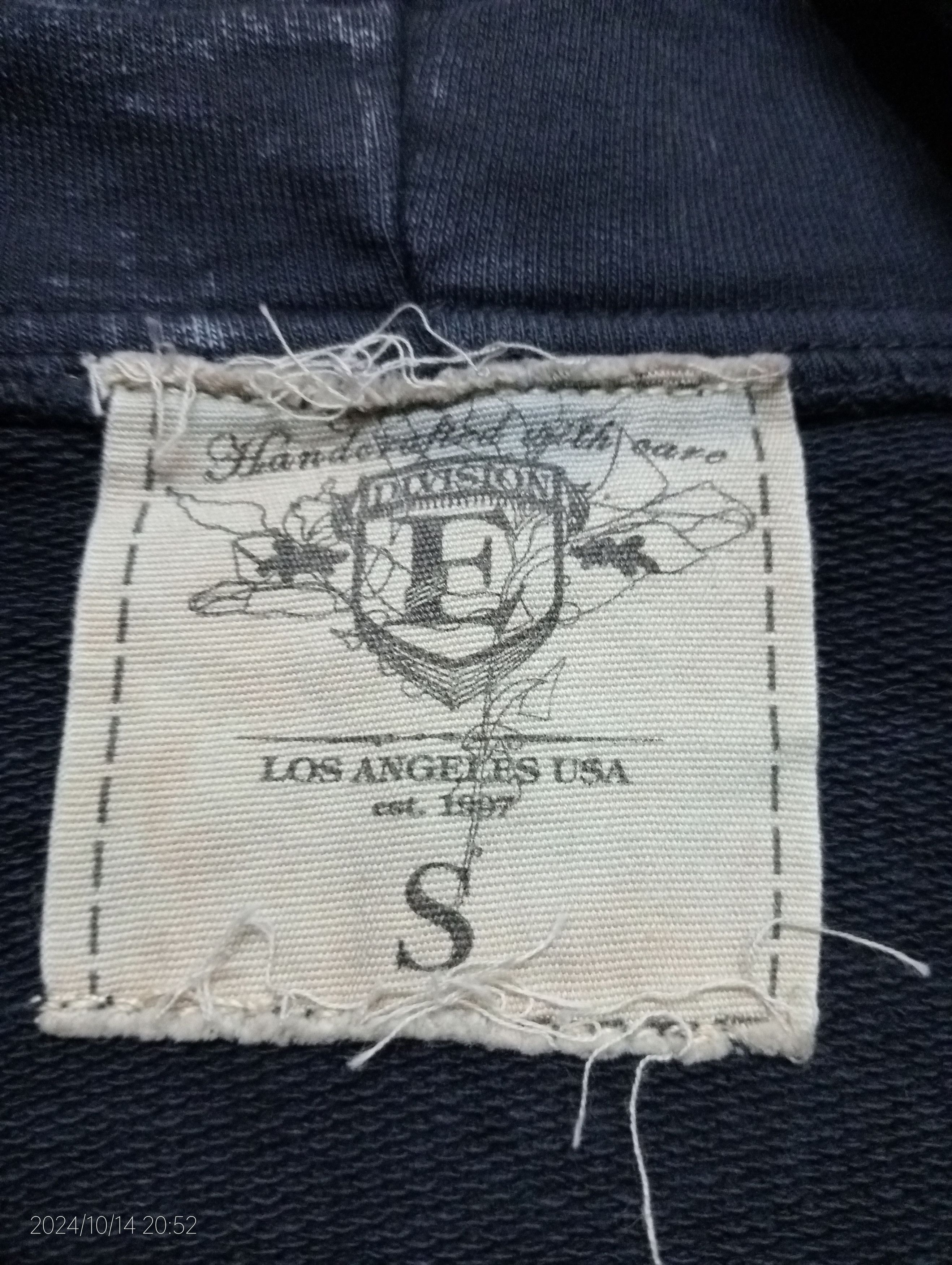 Vintage Vintage Punk Division E Distressed Design Hoodie Made in USA Size US S / EU 44-46 / 1 - 3 Thumbnail