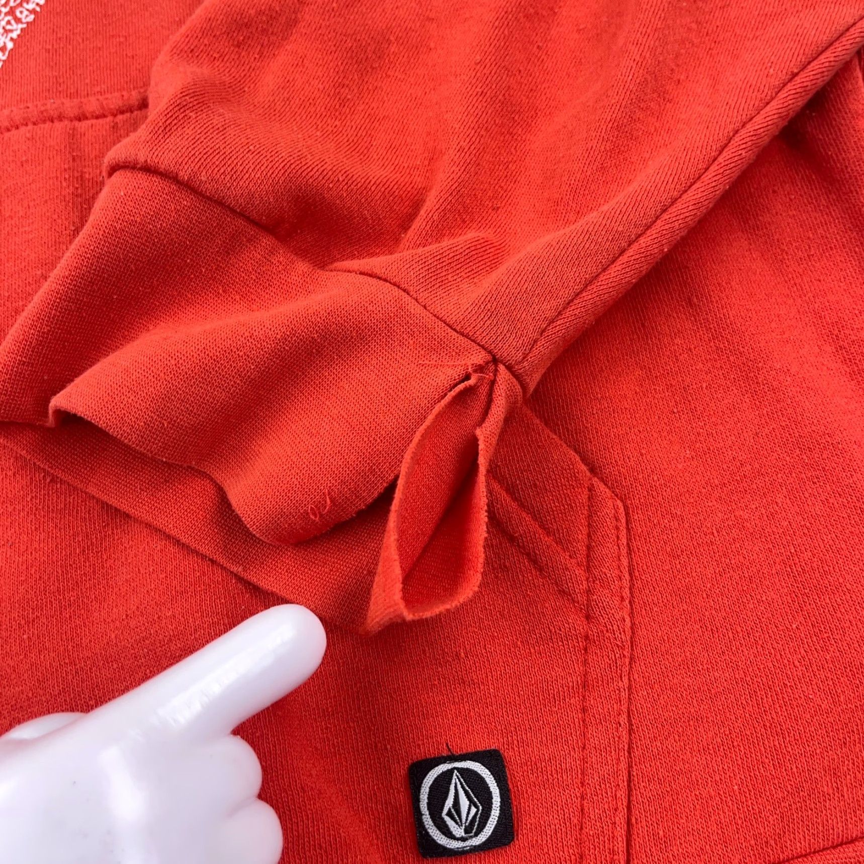 Volcom VINTAGE Volcom Hoodie Men Large Red Full Zip Sweatshirt Graphic Print Logo Fleece Jacket Winter Size US L / EU 52-54 / 3 - 5 Thumbnail