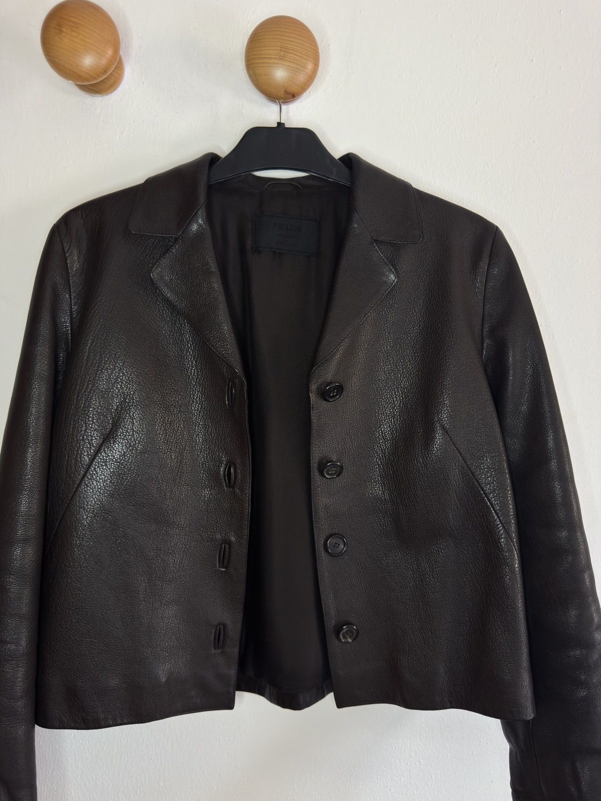 Prada Prada Milano vintage leather jacket Size M / US 6-8 / IT 42-44 - 1 Thumbnail