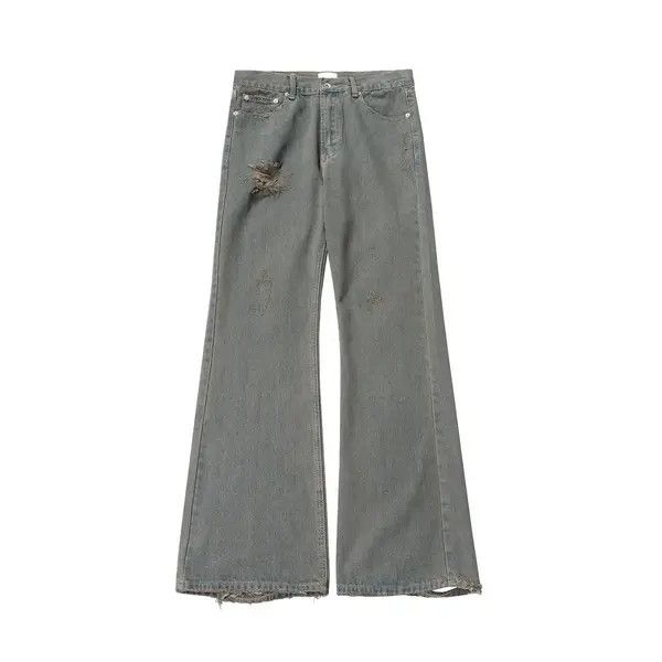 Other Grey damage flare jeans Size US 30 / EU 46 - 3 Thumbnail
