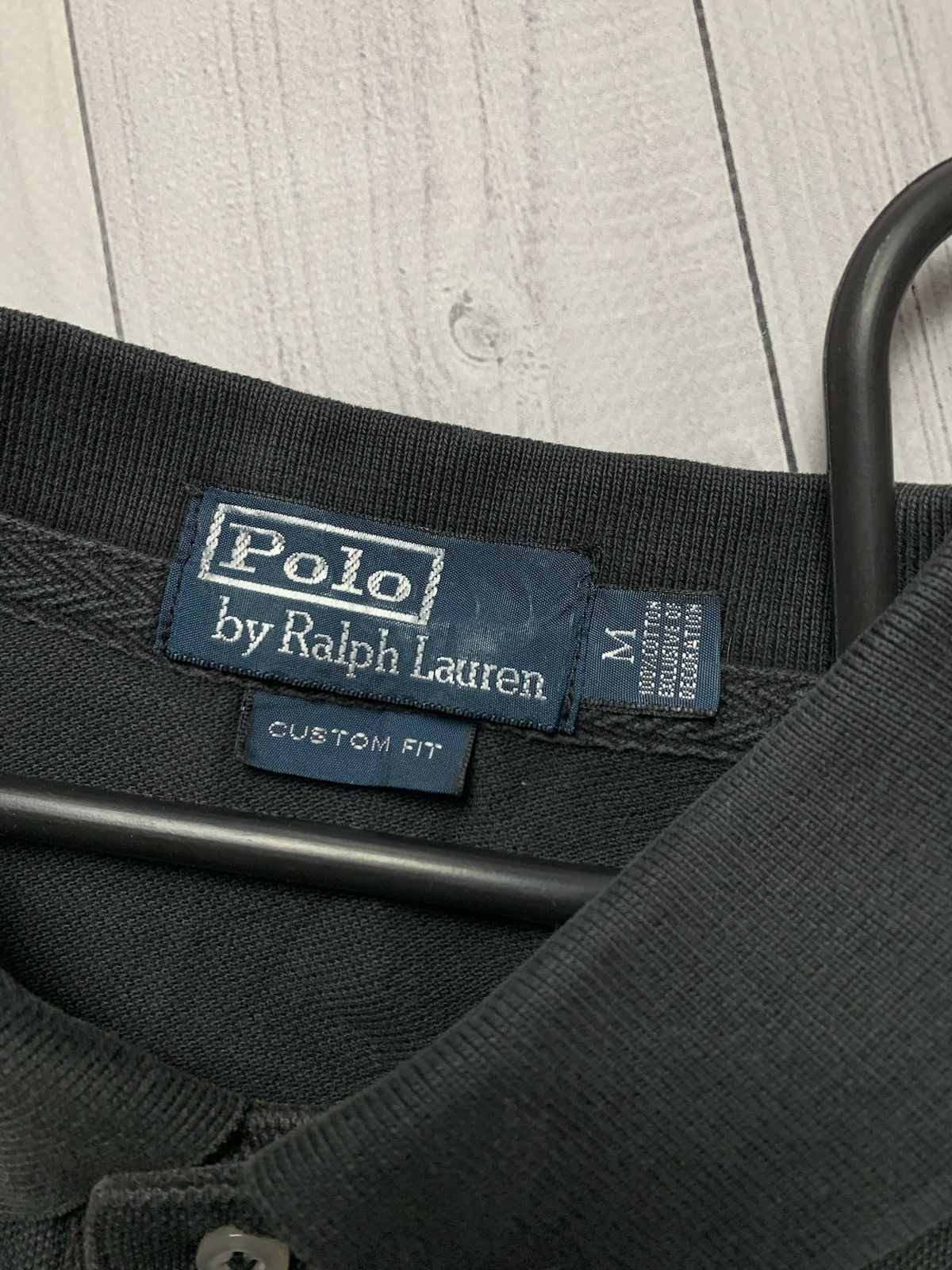 Polo Ralph Lauren × Vintage Vintage polo Ralph Lauren black size M big logo distressed Size US M / EU 48-50 / 2 - 3 Thumbnail