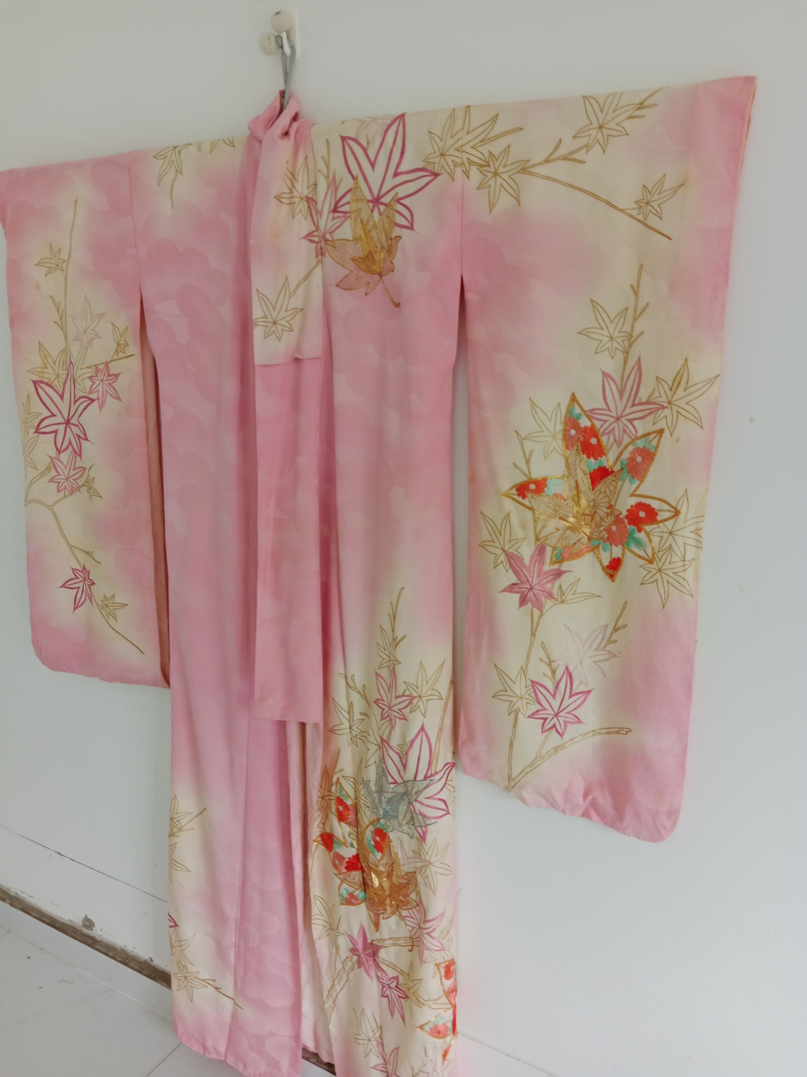 Japanese Brand Vintage Yukata Kimono Rare Motif Japanese Traditional Wear Size ONE SIZE - 6 Thumbnail