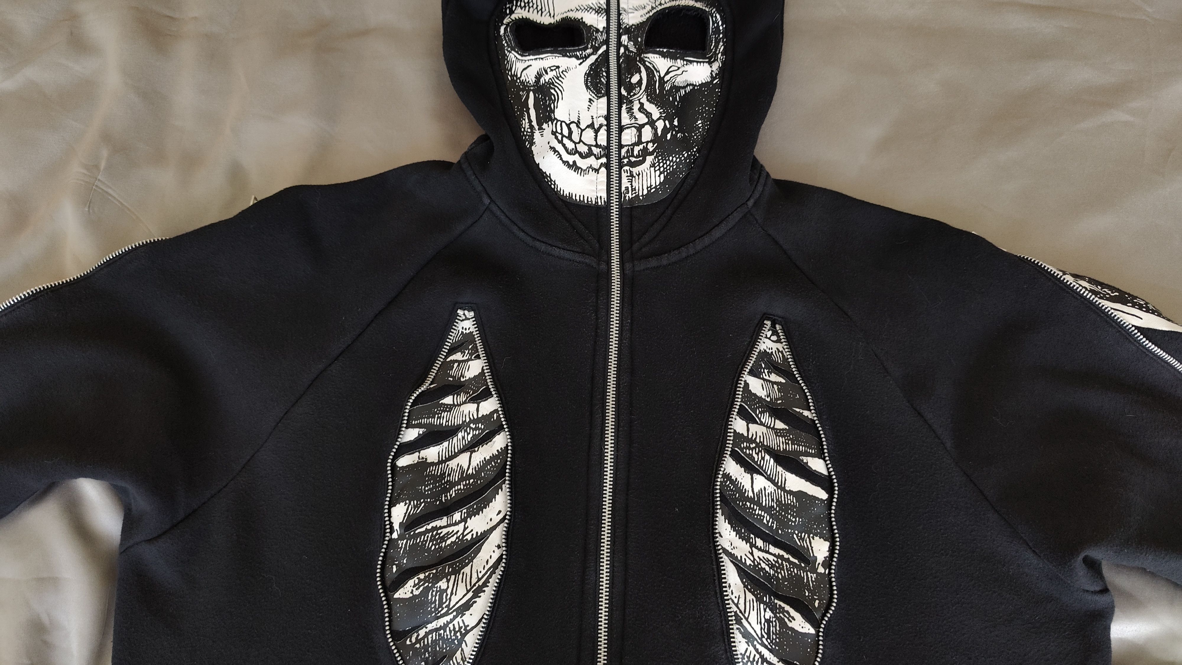 Vintage Jawbreaker Skeleton Multi Zippers Zip Up Sweatshirt Hoodie Size US L / EU 52-54 / 3 - 8 Thumbnail