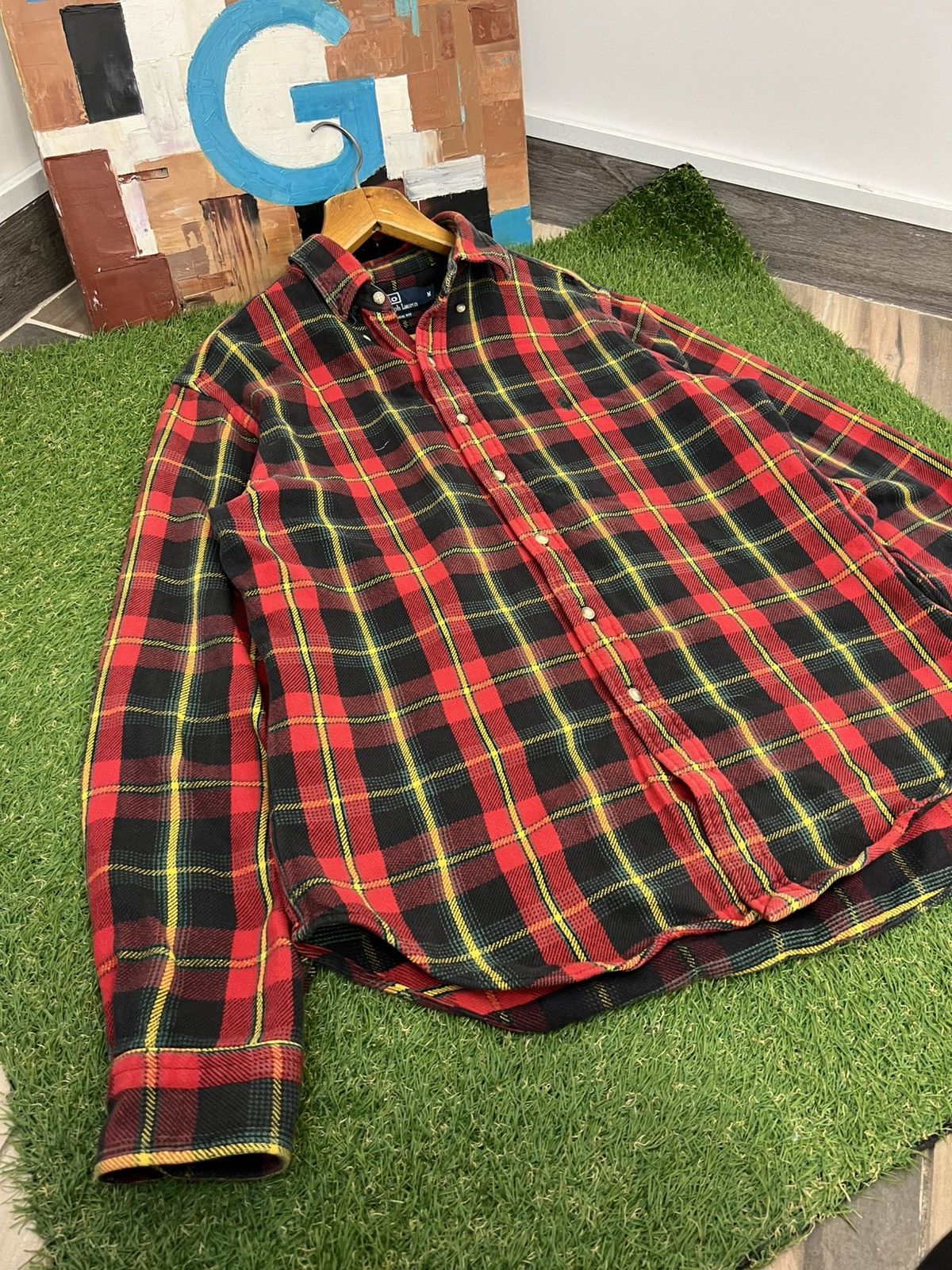 Polo Ralph Lauren Polo Ralph Lauren Flannel Shirt Size US M / EU 48-50 / 2 - 5 Thumbnail