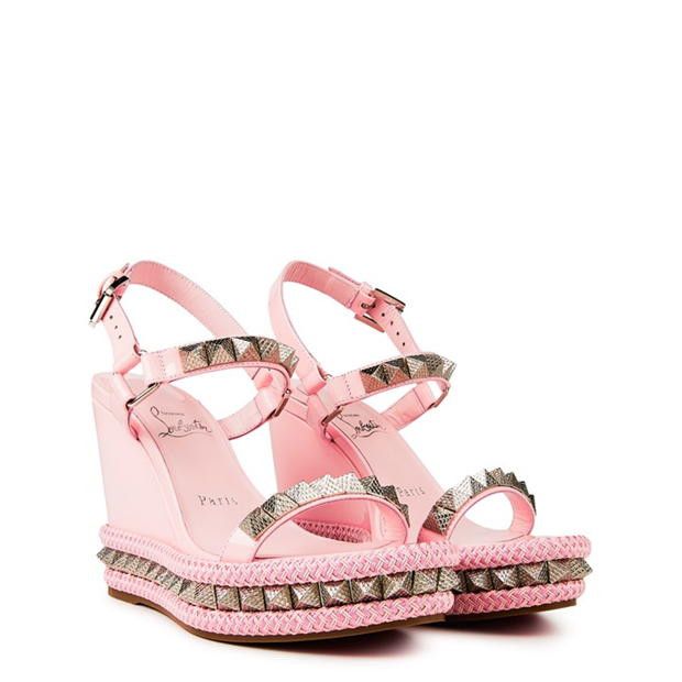 Christian Louboutin Pyraclou 110mm Espadrilles Size US 7 / IT 37 - 4 Thumbnail
