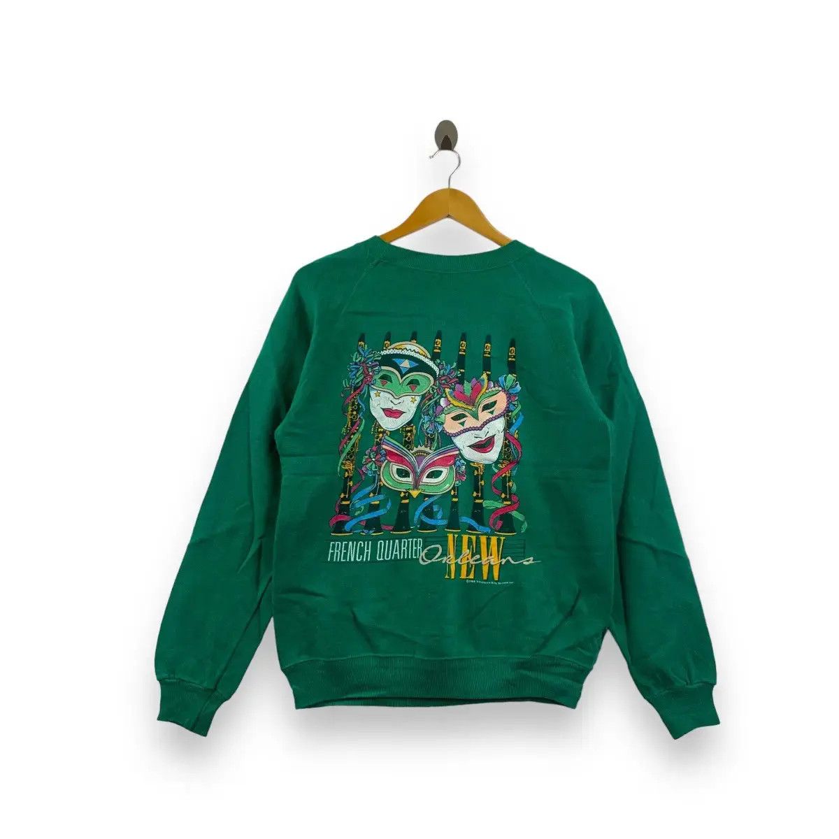 Vintage Vintage 1988 FRENCH QUARTER New Orleans Sweatshirt Size M / US 6-8 / IT 42-44 - 3 Thumbnail