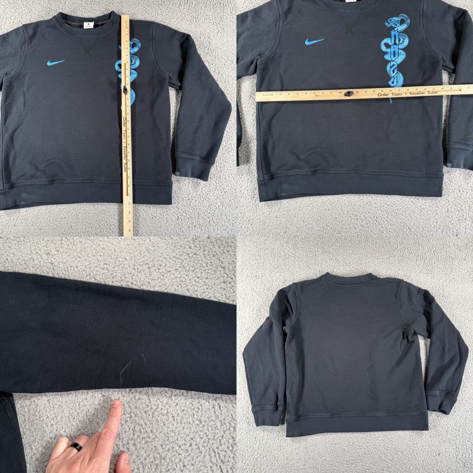 Nike Nike Kobe Bryant Mamba Mentality Sweatshirt Mens Large Black Blue Snake Sample Size US L / EU 52-54 / 3 - 8 Thumbnail