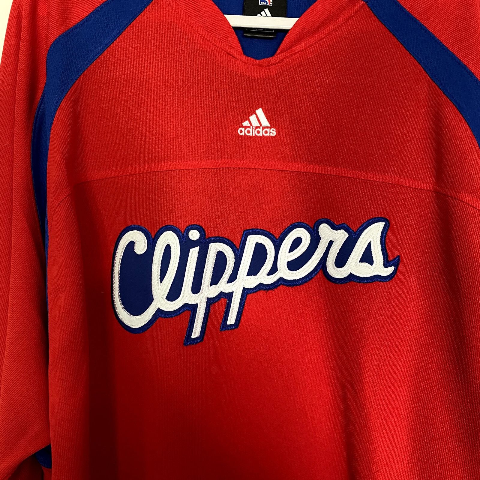 Adidas Adidas Clippers LA Spellout Embroidered Long Sleeve Jersey Size US XXL / EU 58 / 5 - 5 Thumbnail