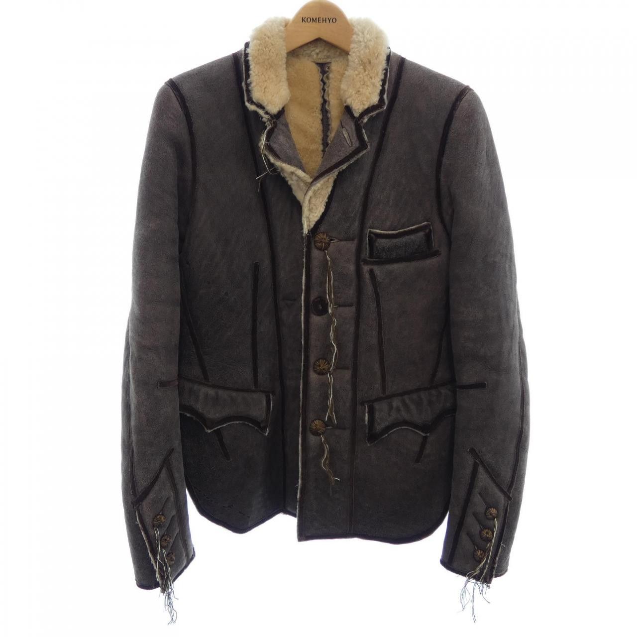 Other Other NUMBER (N)INE Mouton Shearling Jacket Fur Outerwear F09-NJ026 DUTY FREE for USA Size ONE SIZE - 1 Thumbnail