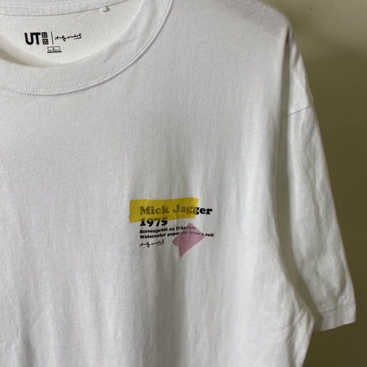 Uniqlo Andy Warhol Mick Jagger Painting Artwork Collaboration Tee Size US XL / EU 56 / 4 - 7 Thumbnail