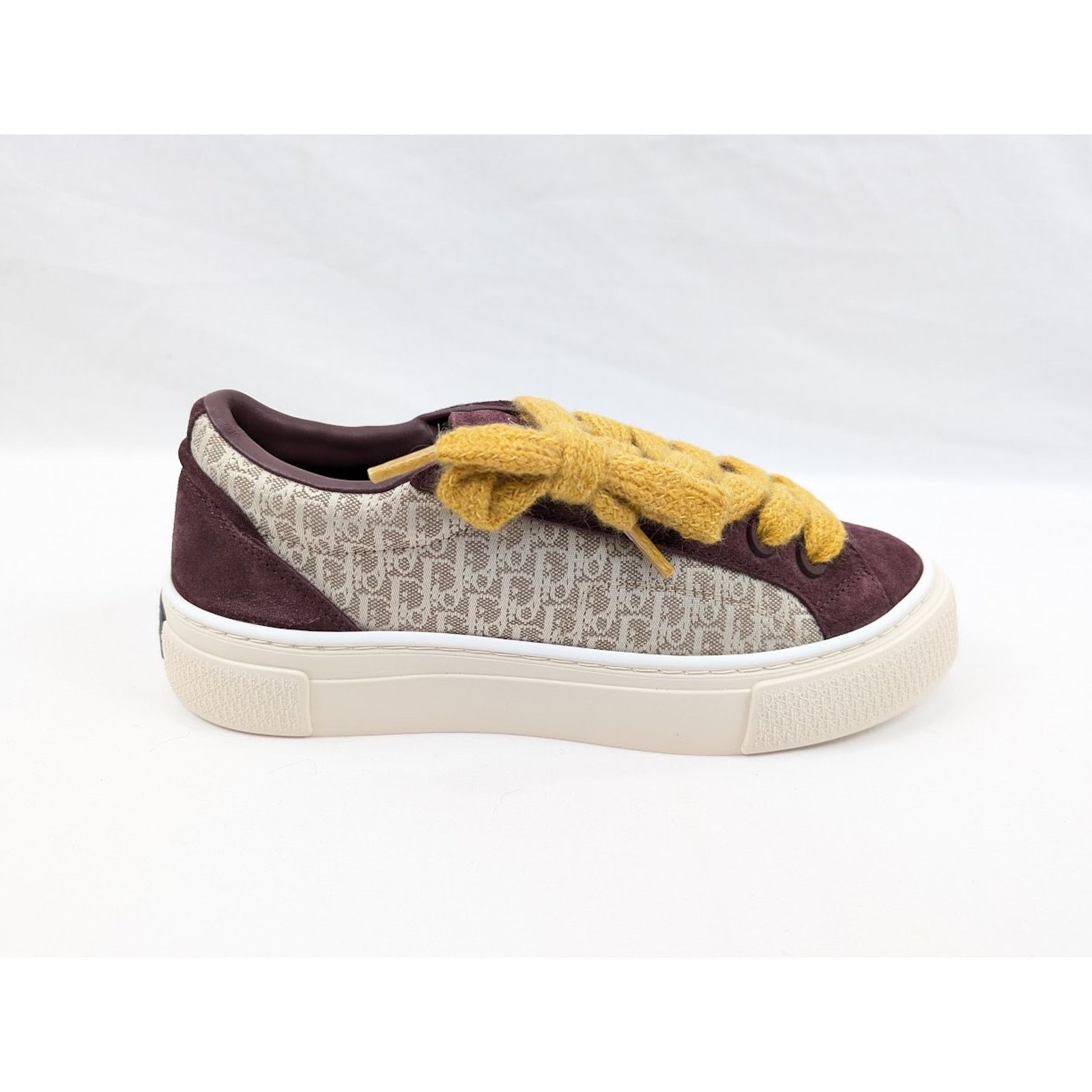 Dior o1rshd1 B33 Tennis Low-Top Sneakers in Violet/Beige Size US 8 / EU 41 - 1 Thumbnail