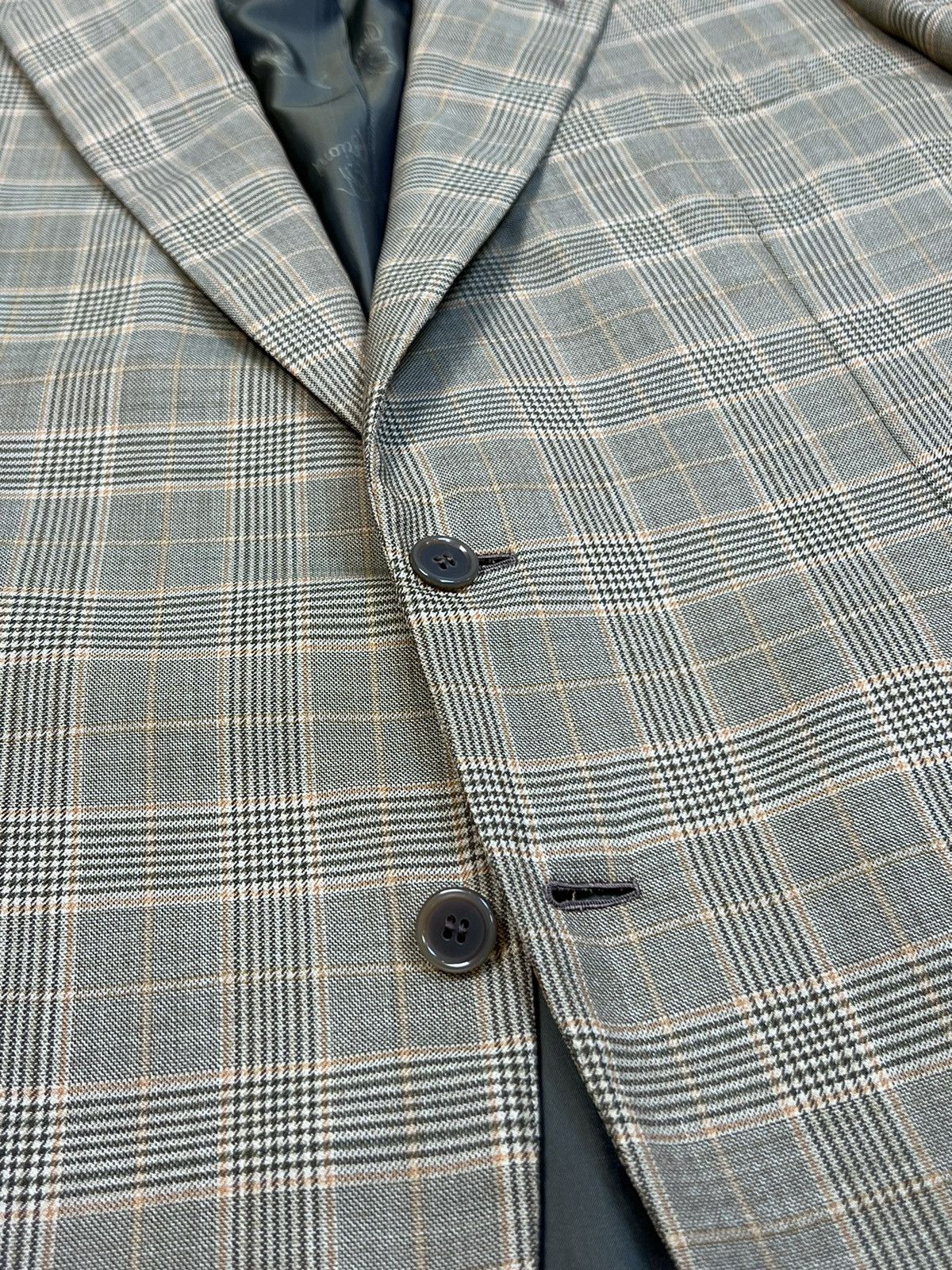 Brioni Brioni Parigi Wool Olive Check Blazer Two Buttons 52 Size 52S - 9 Thumbnail