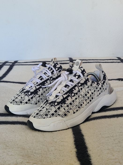 Dior Dior B24 Oblique cannage motif sneakers Grailed