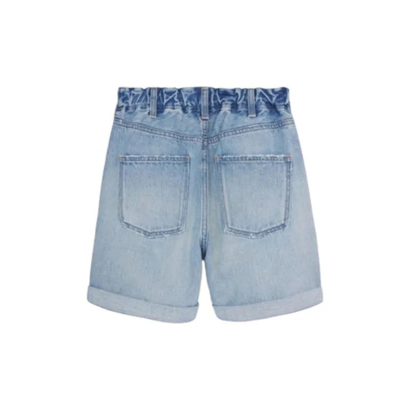 Celine o1w1db11124 Suzanne Rider Denim Short in Blue Size 29" - 2 Thumbnail