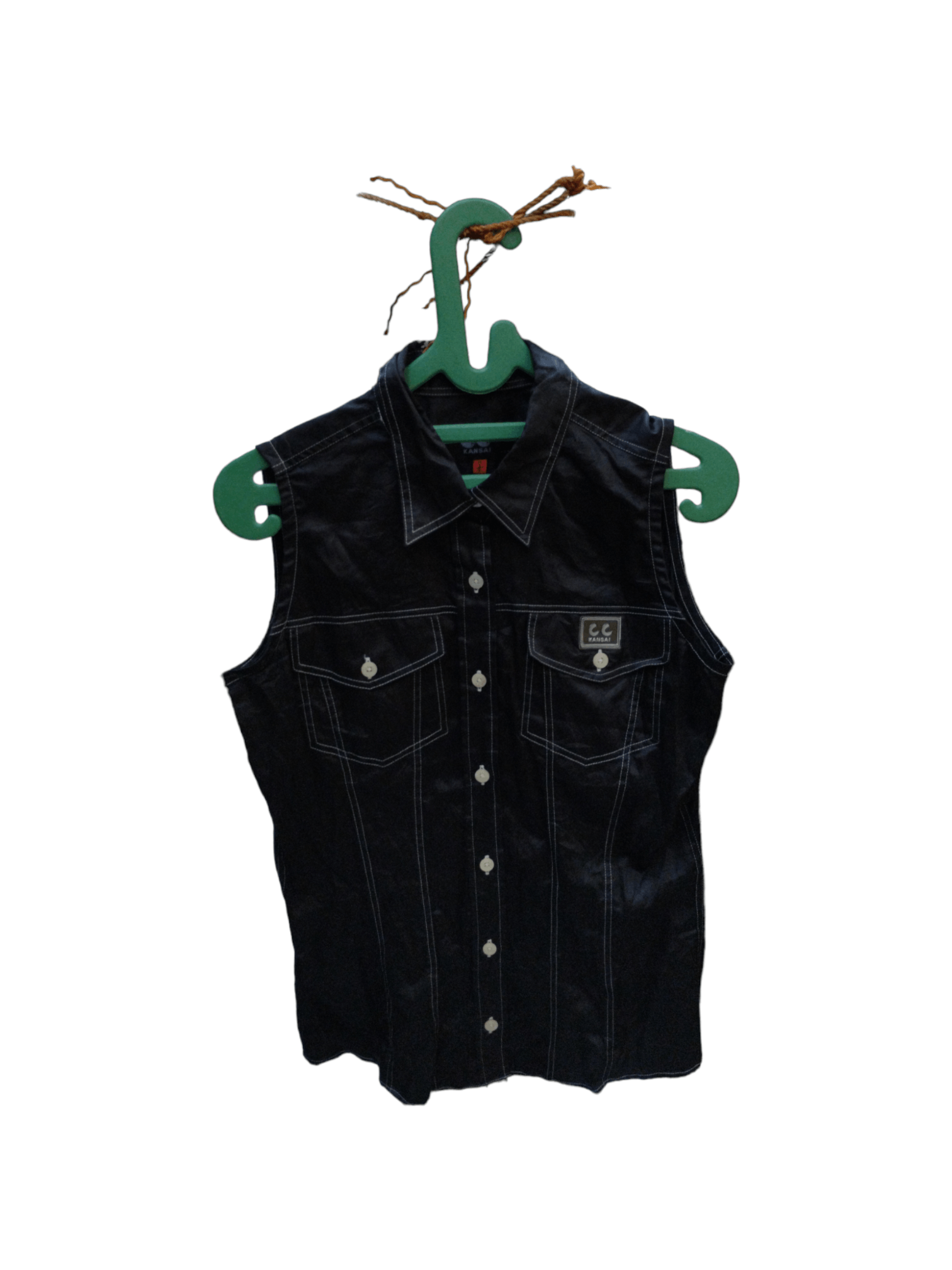 image of Kansai Yamamoto x Vintage Cc Kansai Vest in Black, Women's (Size Small)