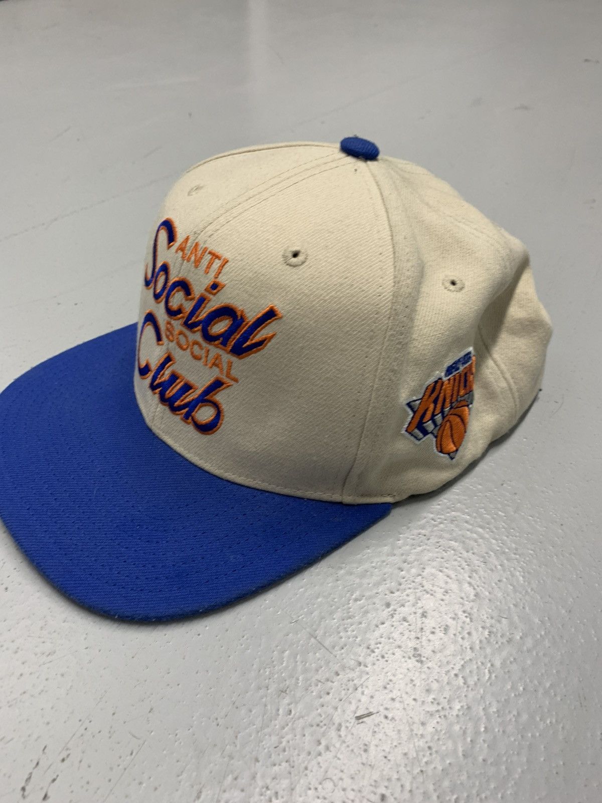 Anti Social Club x New York Knicks Mitchell & Ness Snapback