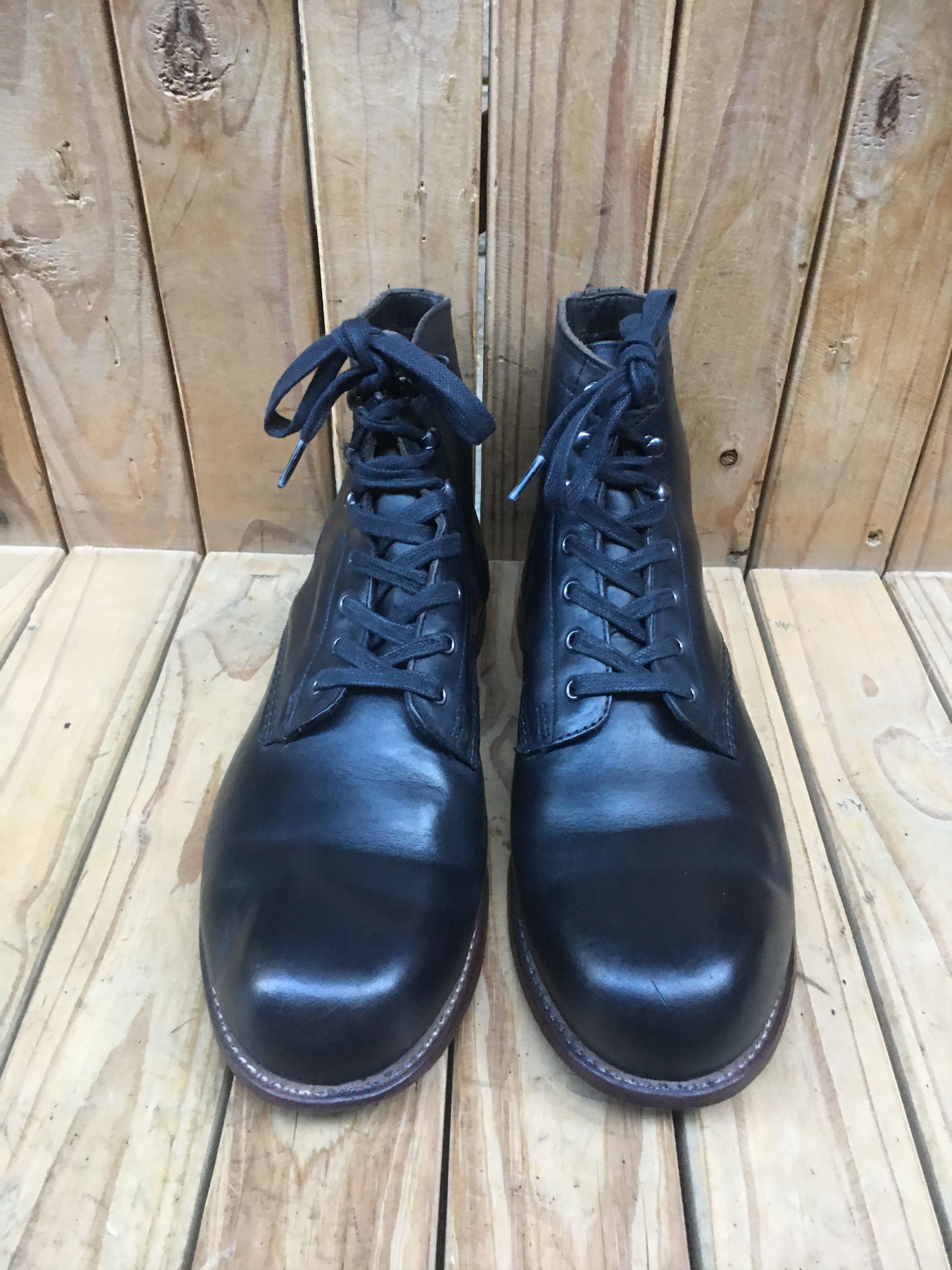 wolverine 1000 miles black leather boots sz US 12 D