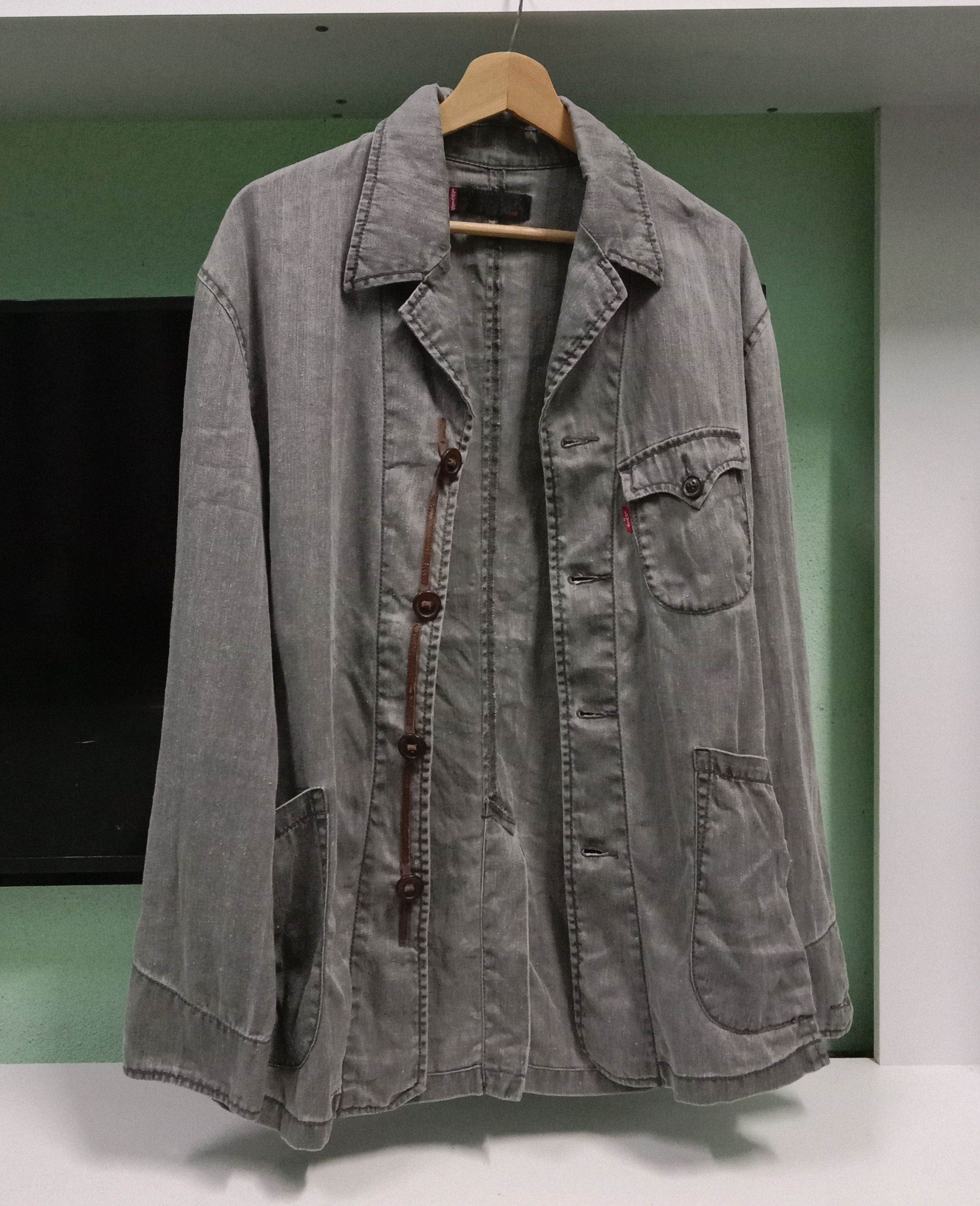 Levi's × Levi's Vintage Clothing × Vintage LEVIS Premium Red Tab Muji Hemp Cotton Jacket Size US M / EU 48-50 / 2 - 6 Thumbnail