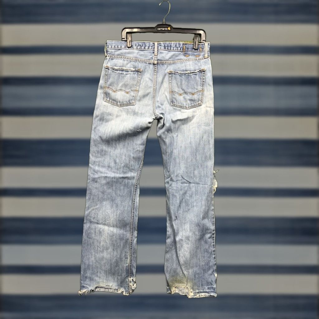 American Eagle Outfitters VINTAGE American Eagle Jeans Mens 33x32 Low Rise Boot Cut Light Wash Size US 33 - 1 Thumbnail