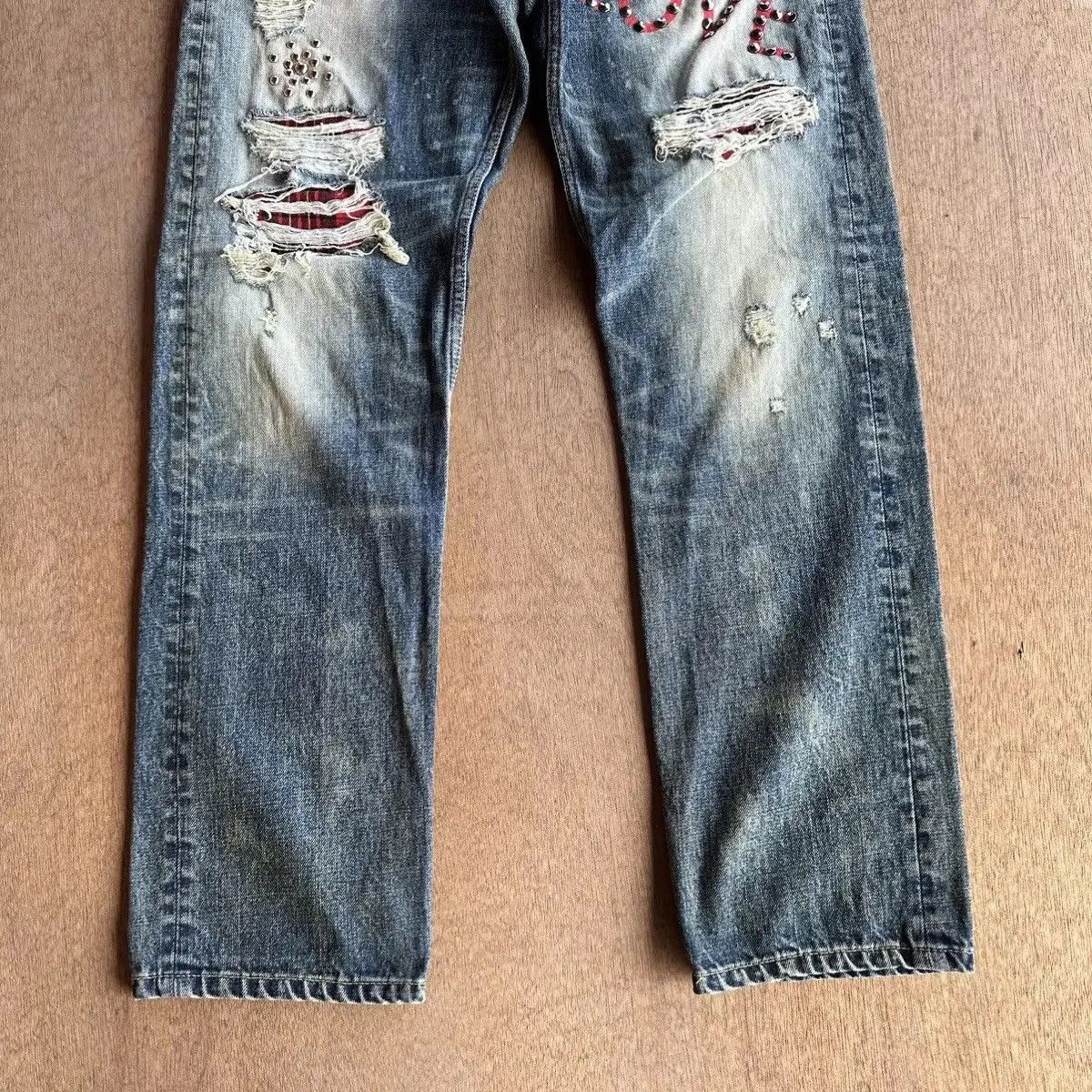Seditionaries STEALS💥RNA JAPAN Jeans Spike/Studded Distressed Denim Pants Size US 32 / EU 48 - 6 Thumbnail