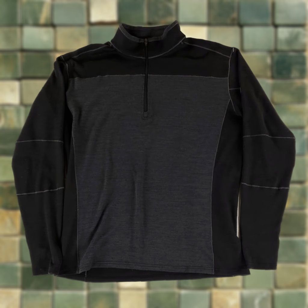 Vintage Kuhl 1/4 Zip Ryzer Black Long Sleeve Mens XL Polyester Elastane Blend Size US XL / EU 56 / 4 - 1 Thumbnail