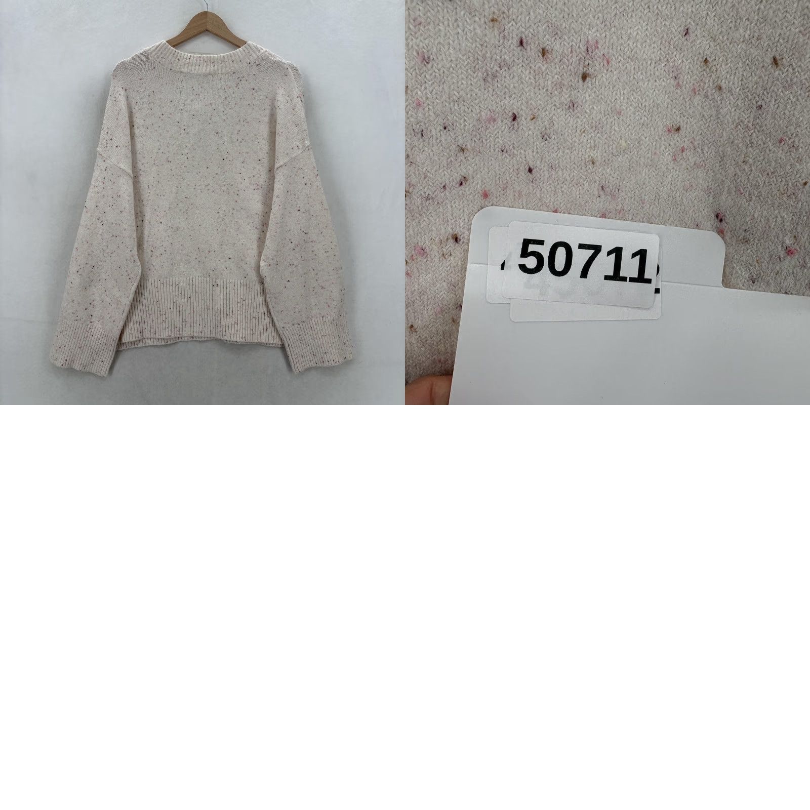 Loft LOFT Beige V-Neck Pocket Long Sleeve Pullover Sweater Womens Large NWT Size L / US 10 / IT 46 - 9 Thumbnail