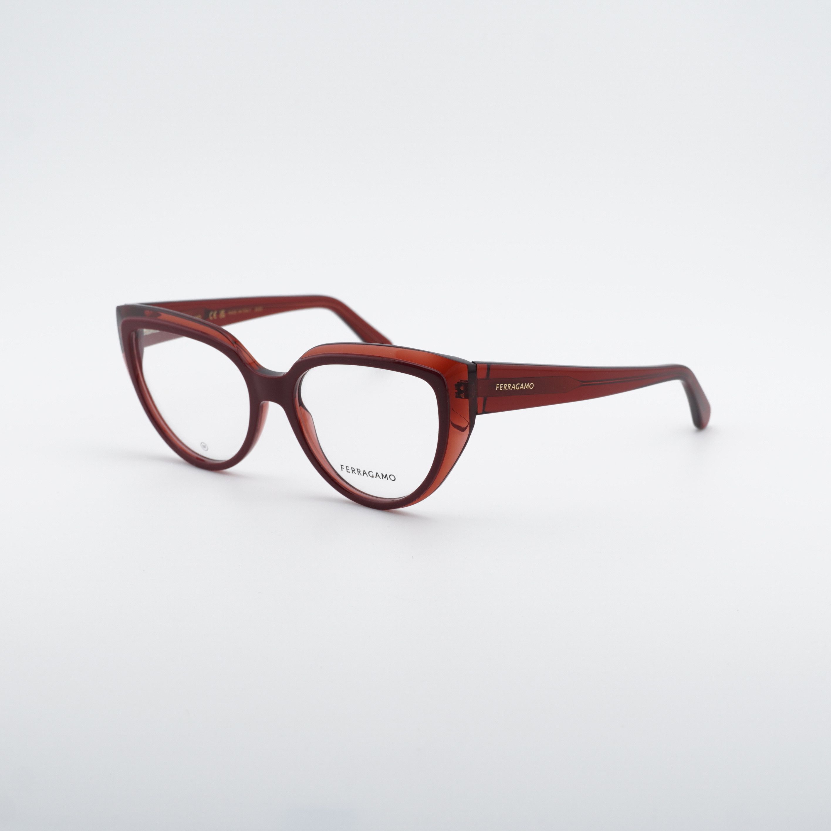 Salvatore Ferragamo Salvatore Ferragamo SF2984 613 Eyeglasses Transparent Red 53 Size ONE SIZE - 1 Thumbnail