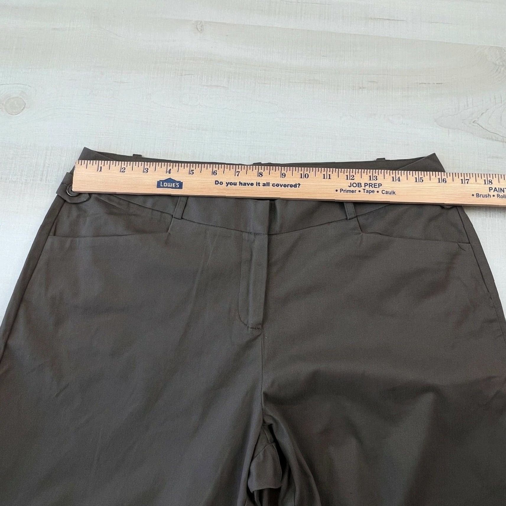 Vintage The Limited Women's Brown Cropped Pants 10 Lexie Fit Flat Front Crop Casual Size 32" / US 10 / IT 46 - 7 Thumbnail