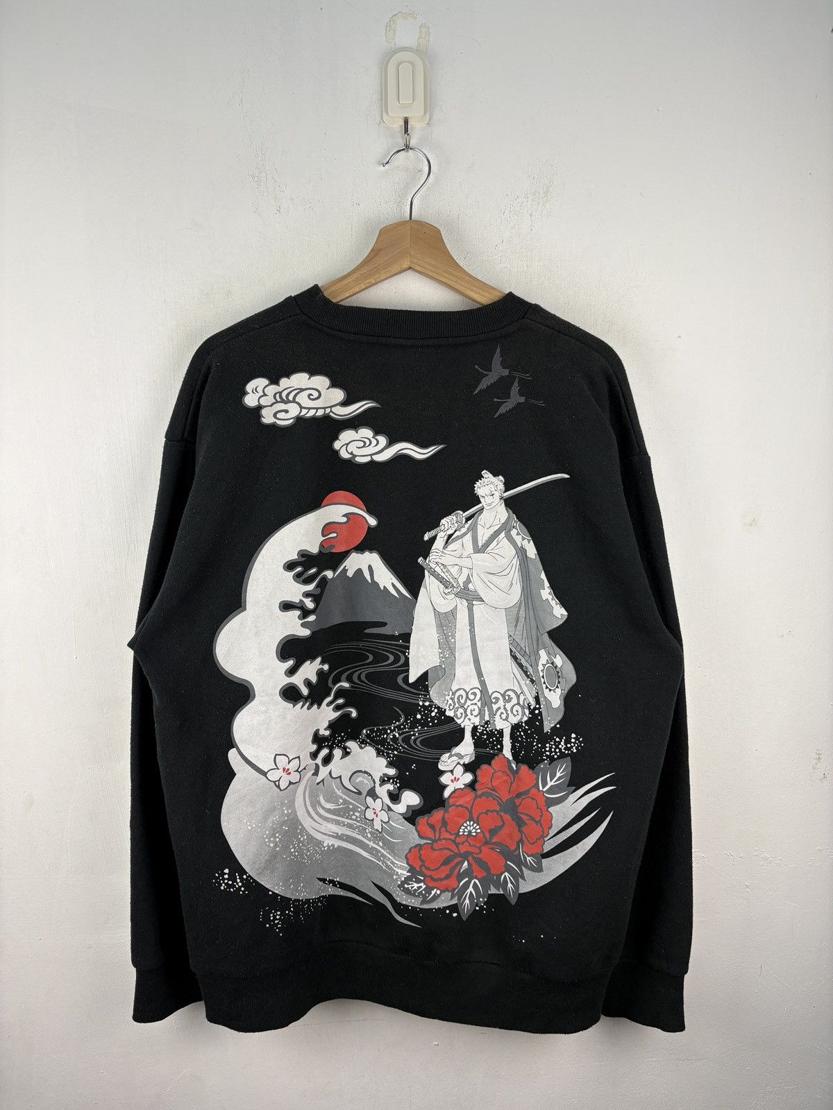 Anime One Piece Roronoa Zoro Limited Wano Country Arc Sweatshirt Size US XL / EU 56 / 4 - 1 Thumbnail