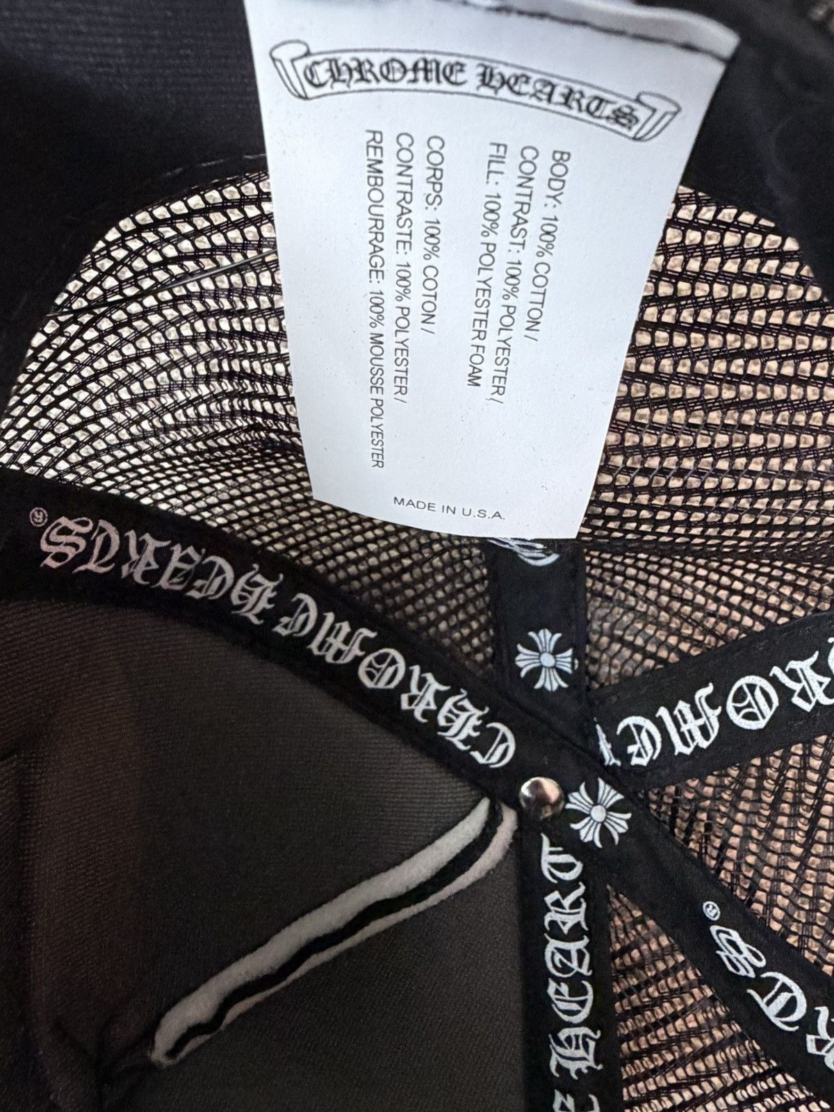 Chrome Hearts Chrome hearts las vegas exclusive trucker hat black Size ONE SIZE - 3 Thumbnail