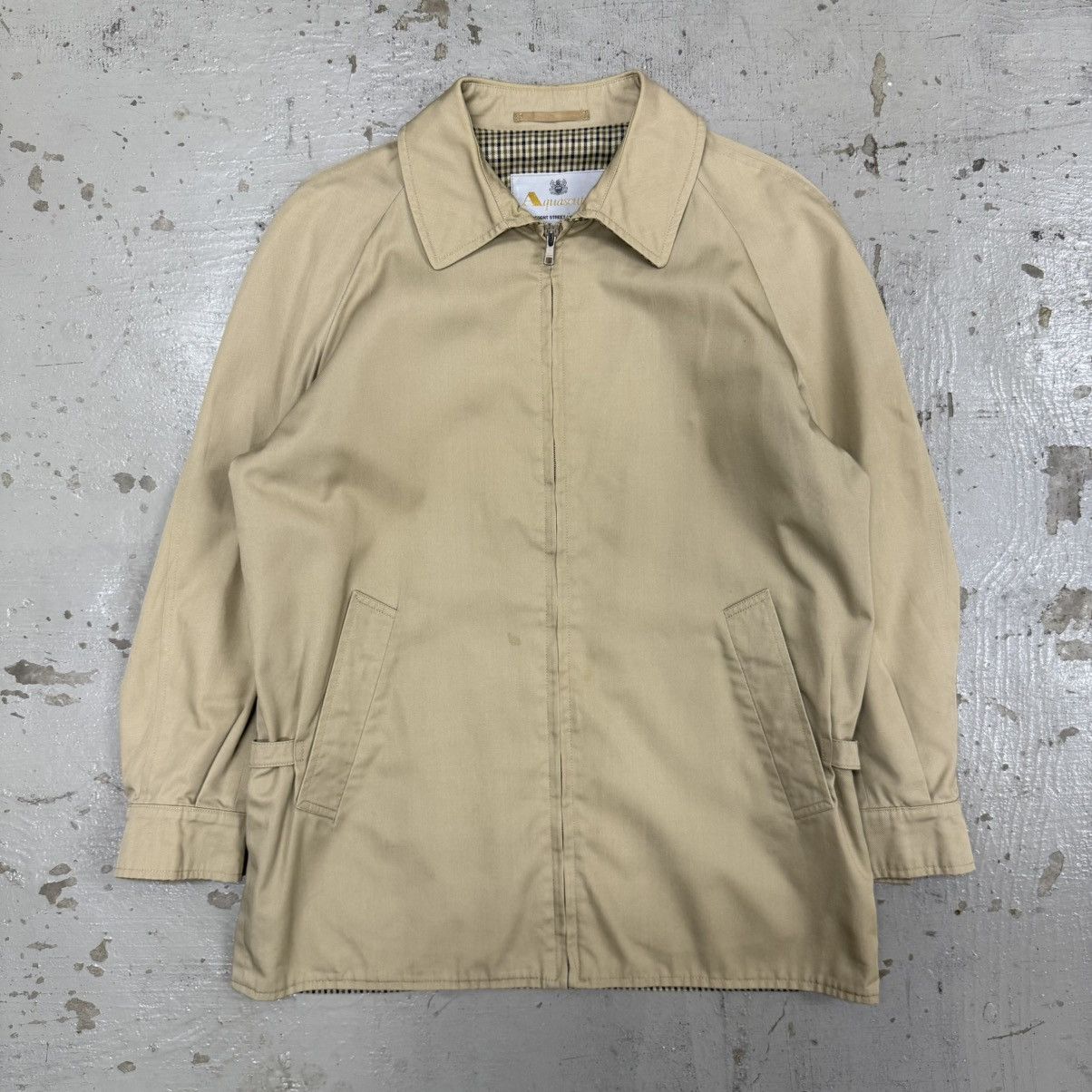 Aquascutum Vintage 1980's Aquascutum Long Drizzler Jacket Size US M / EU 48-50 / 2 - 1 Thumbnail