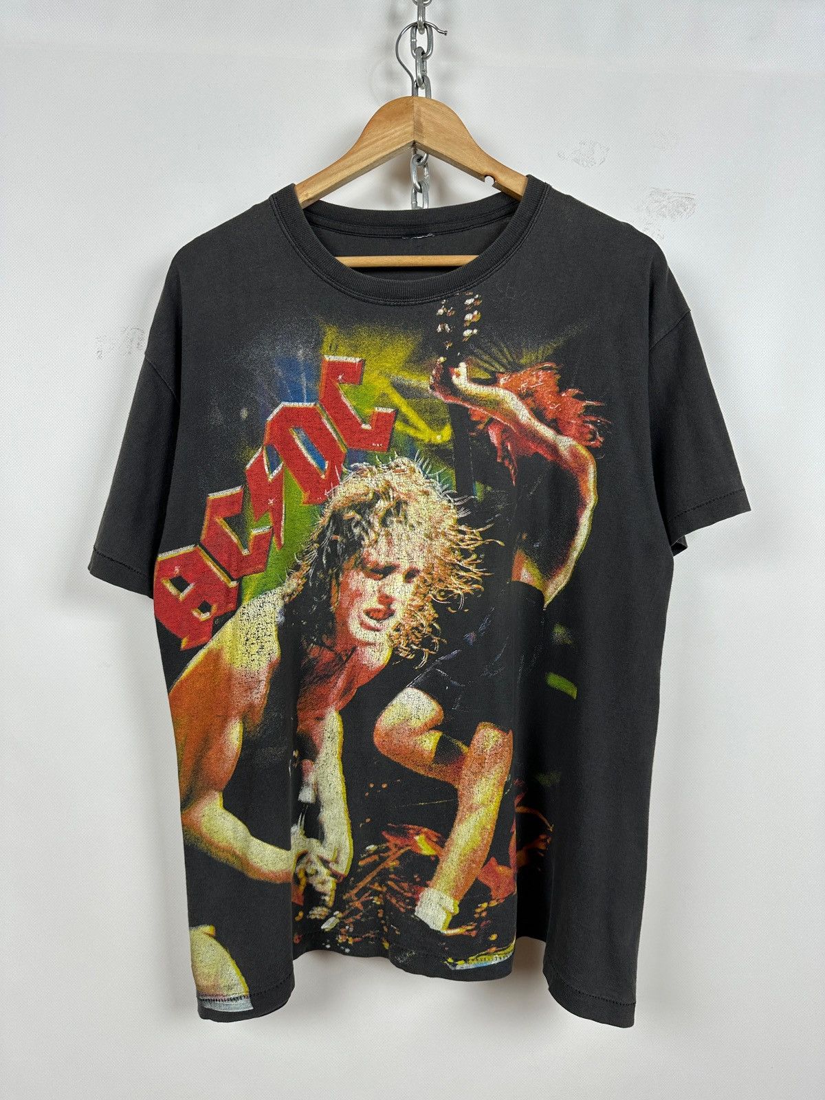 Vintage AC/DC All Over Print Rare T-Shirt