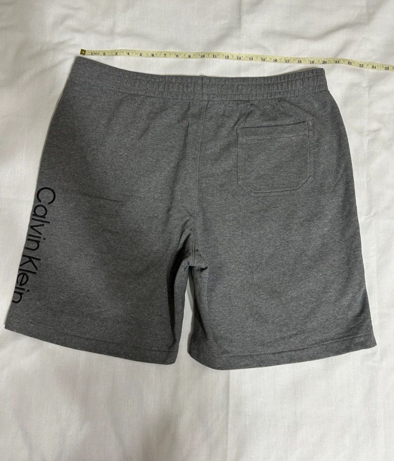 Calvin Klein Calvin Klein Embroidered Logo French Terry Shorts Gray - XXL Size US 40 / EU 56 - 3 Thumbnail