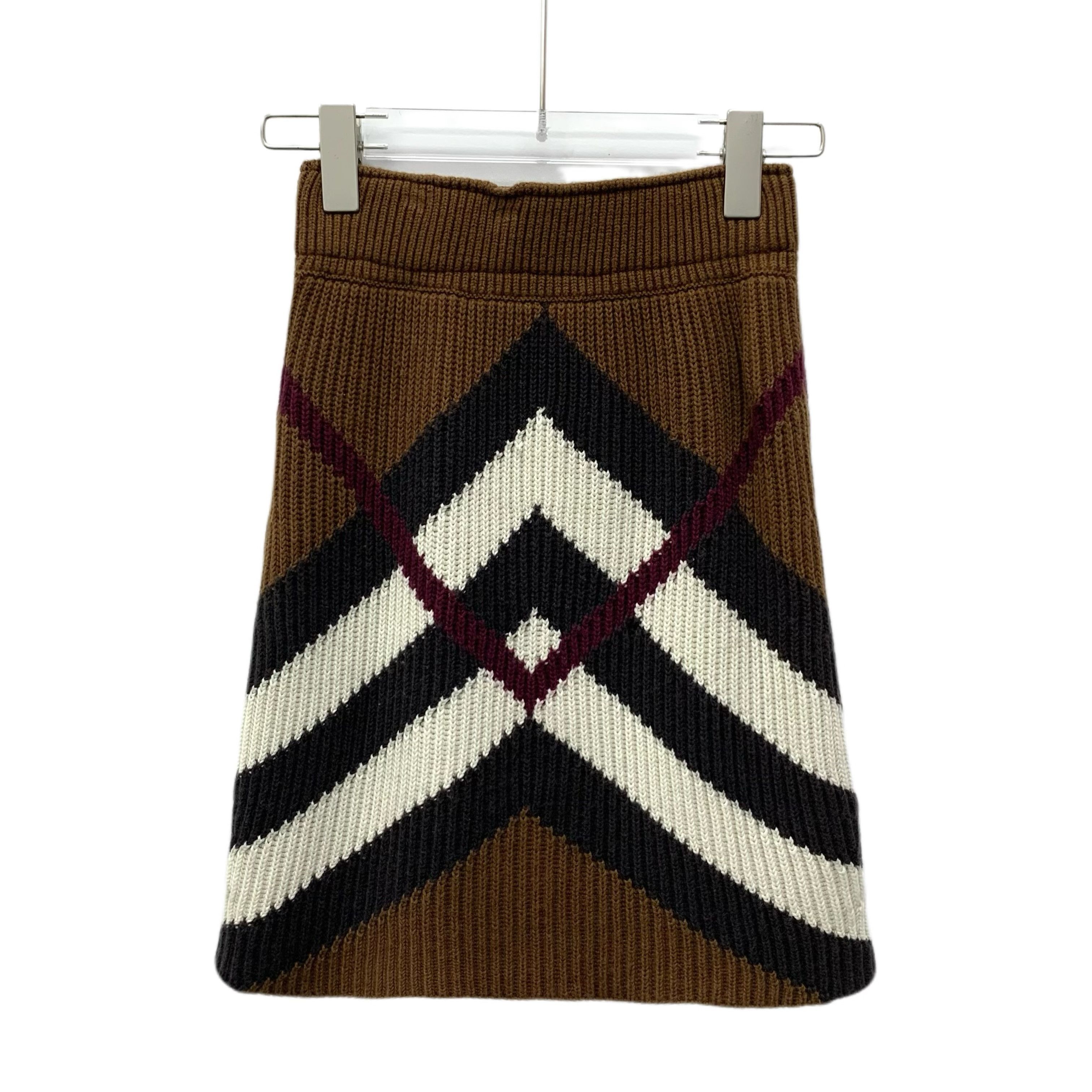 Burberry Burberry Striped Brown Cashmere Knit Set (Size S) Size S / US 4 / IT 40 - 6 Thumbnail