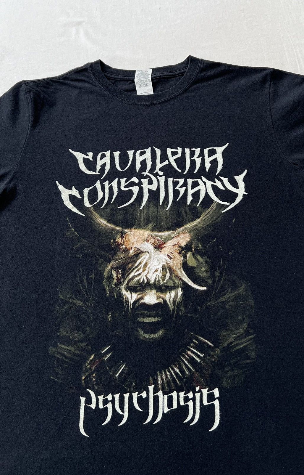Band Tees Vintage 2010s Cavalera Conspiracy Psychosis Metal Band Tee Size US M / EU 48-50 / 2 - 3 Thumbnail