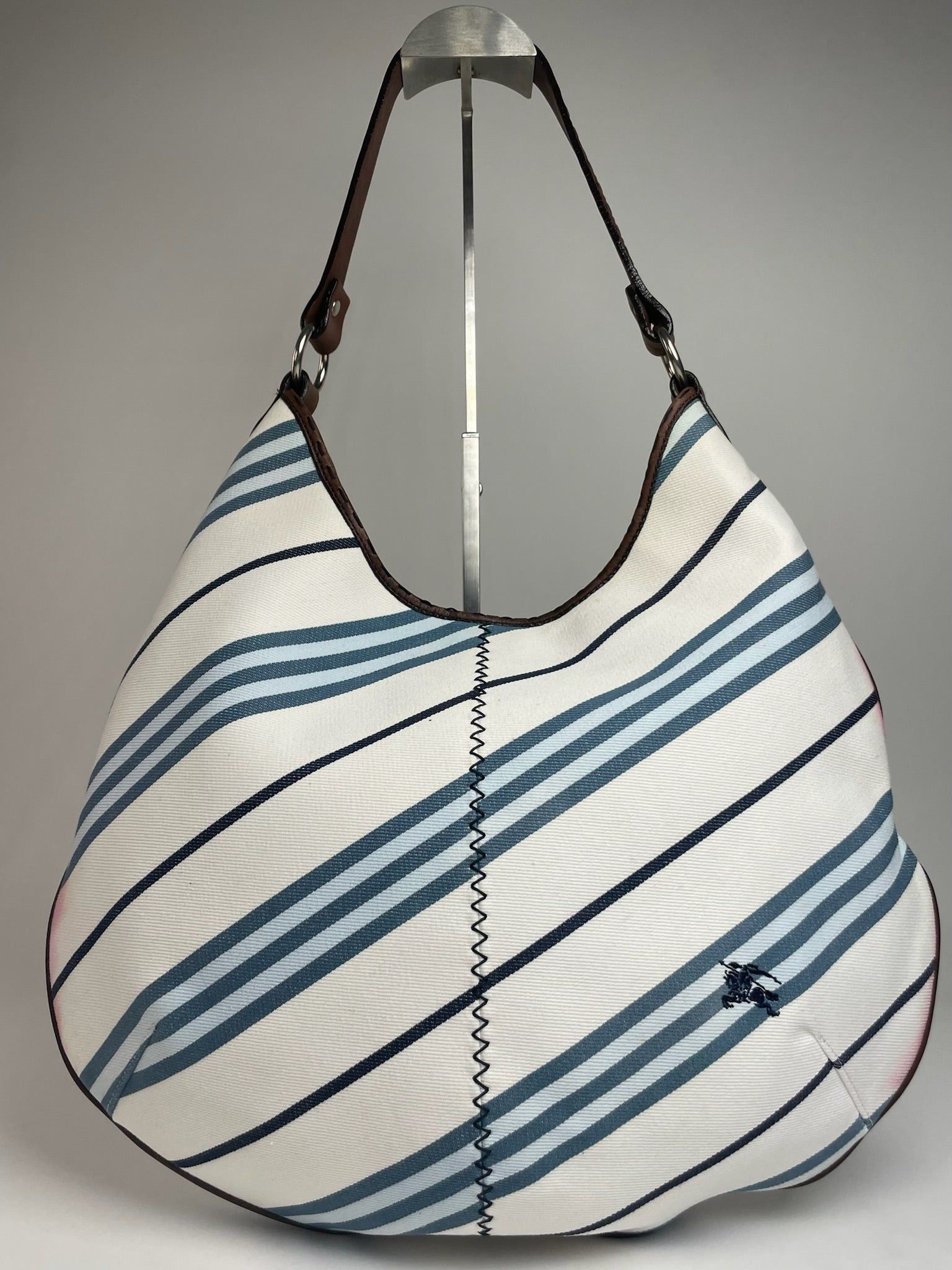 Burberry Vintage Striped Handbag beige Black Blue Size ONE SIZE - 1 Thumbnail
