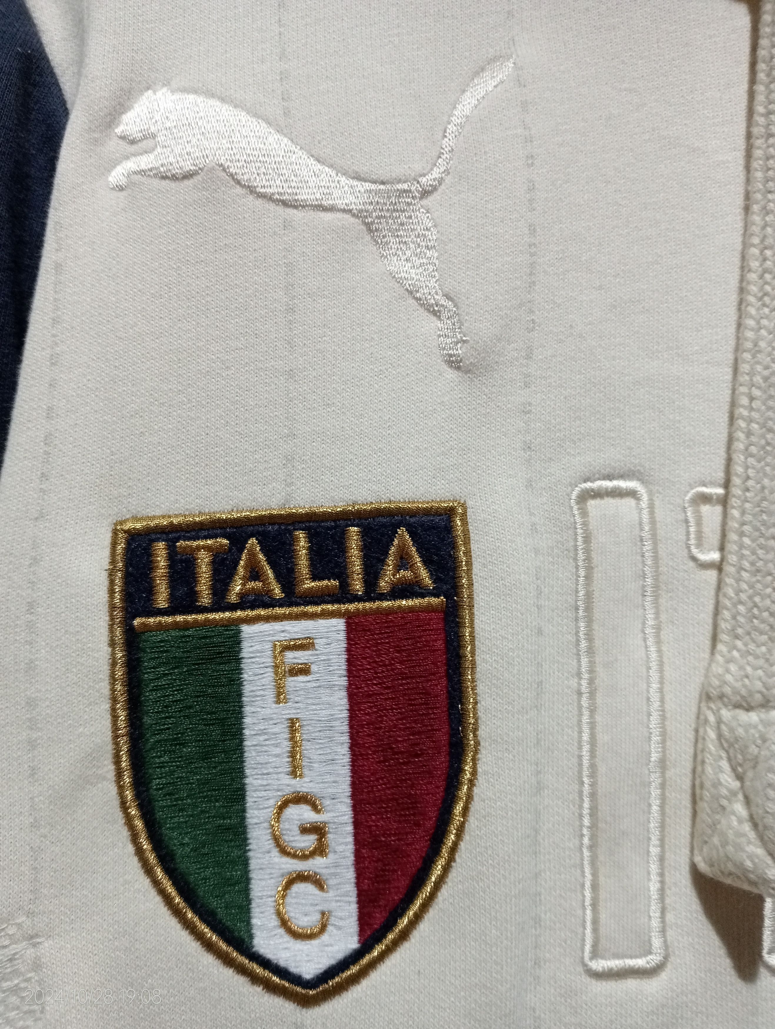 Puma Vintage Puma Italia FIGC Embroidery Pullover Hoodie Size US S / EU 44-46 / 1 - 8 Thumbnail