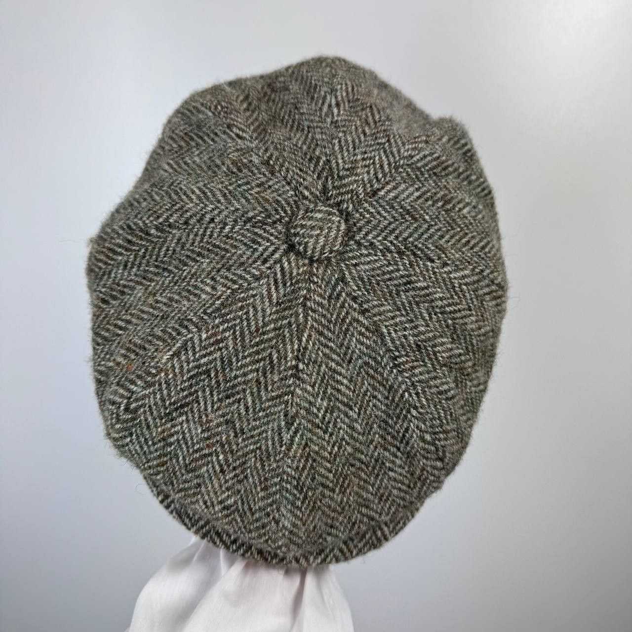 Harris Tweed Harris Tweed Wool Flat Cap Hat Herringbone Newsboy Size M Size 34 - 5 Thumbnail